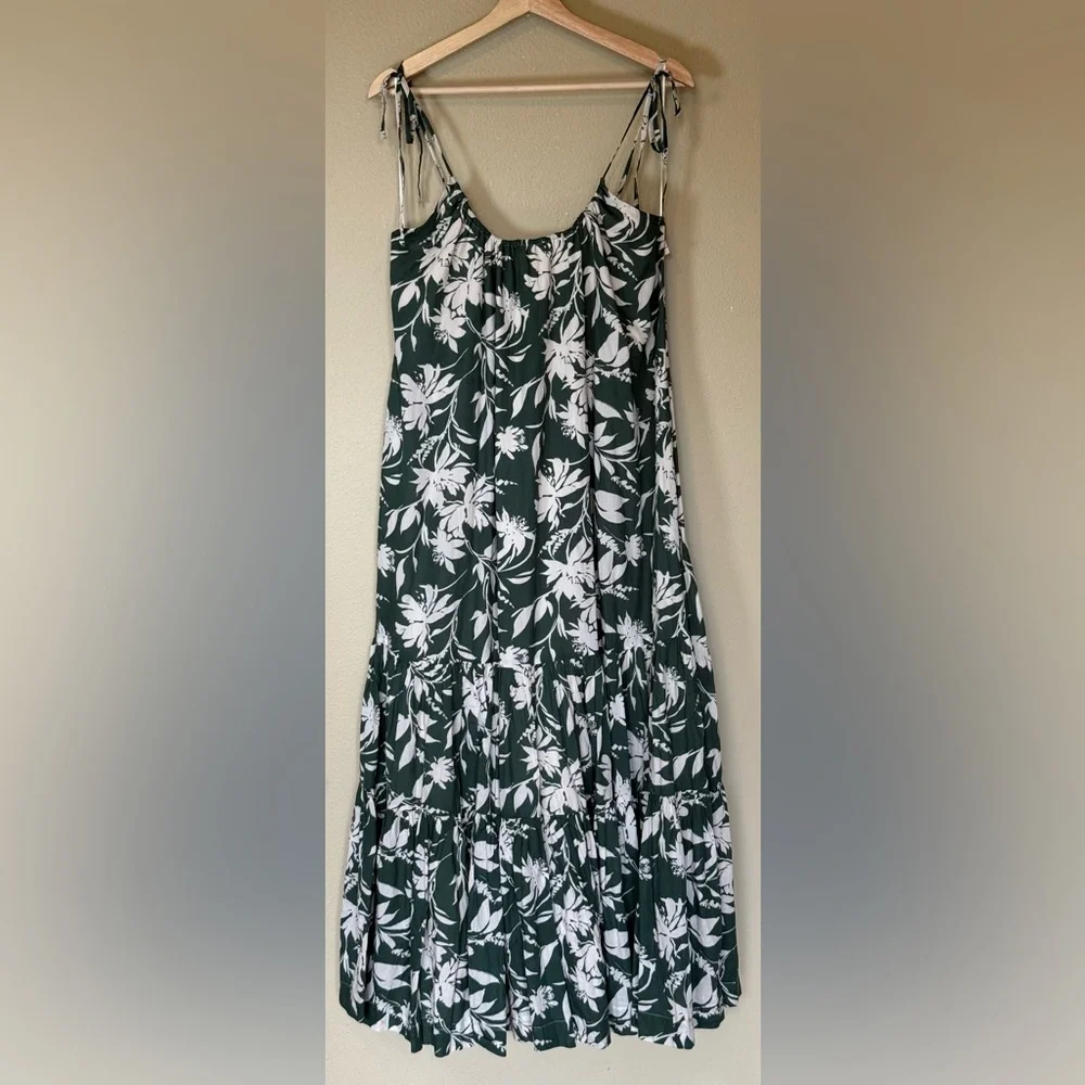 Abercrombie & Fitch Green Floral Maxi Dress